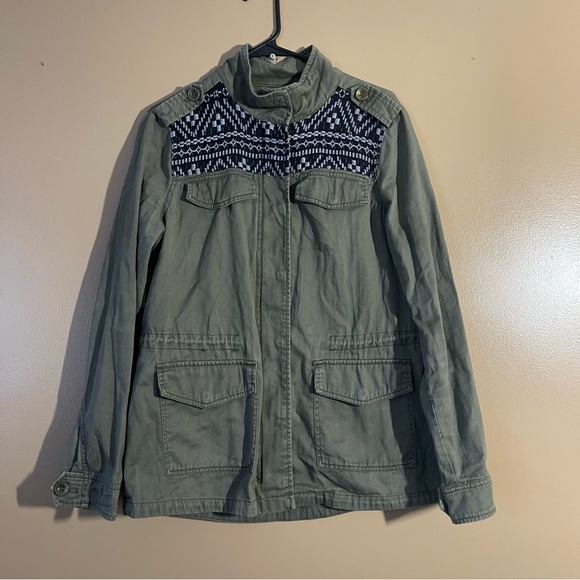 Mudd Jackets & Blazers - Mudd Olive green Jacket with Black Accents size large